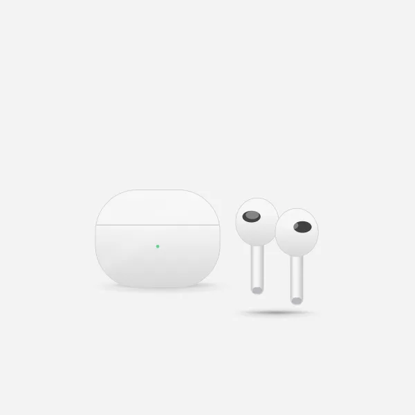 AirPods 4 with ANC in White, front view