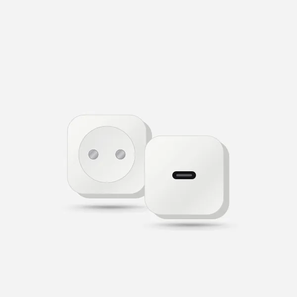 Apple 40W Dynamic Power Adapter in White, product view