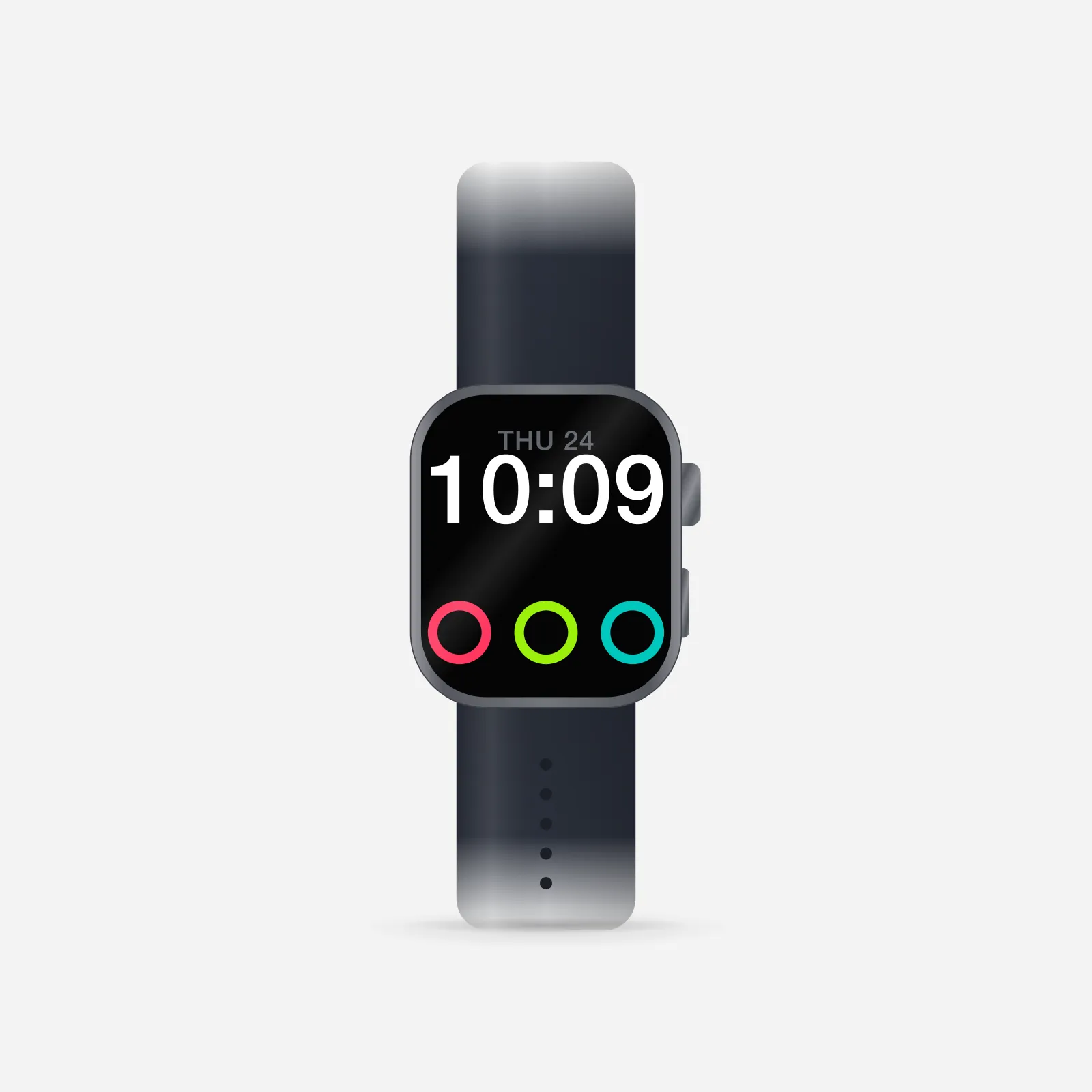 Apple Watch SE 3 in Midnight, front view