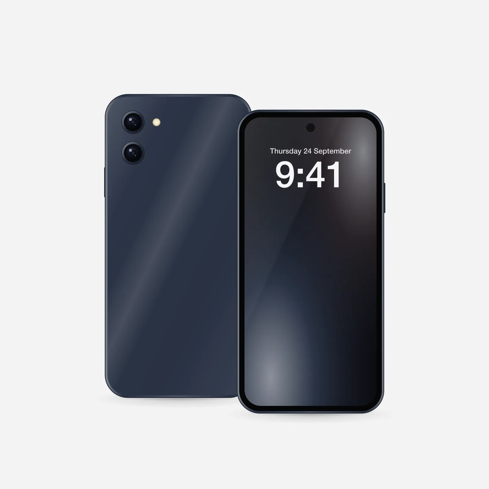 Galaxy S25 FE in Navy, front view