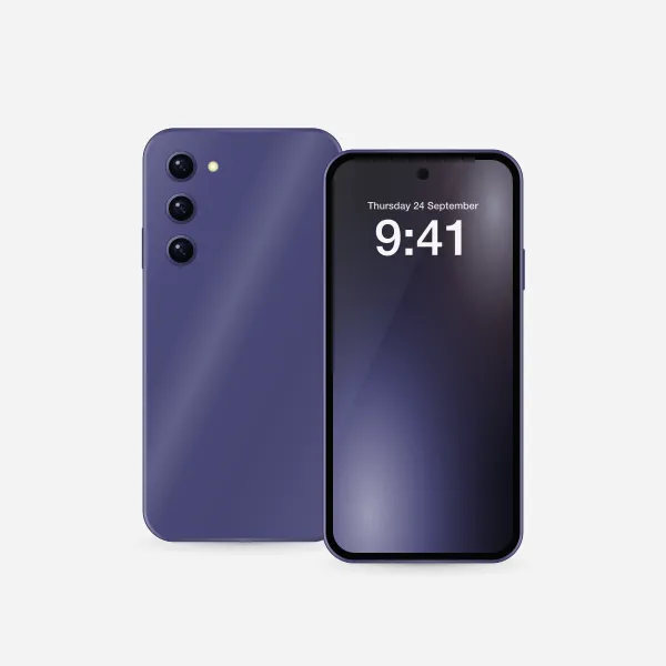 Galaxy S26 in Cobalt Violet, front view