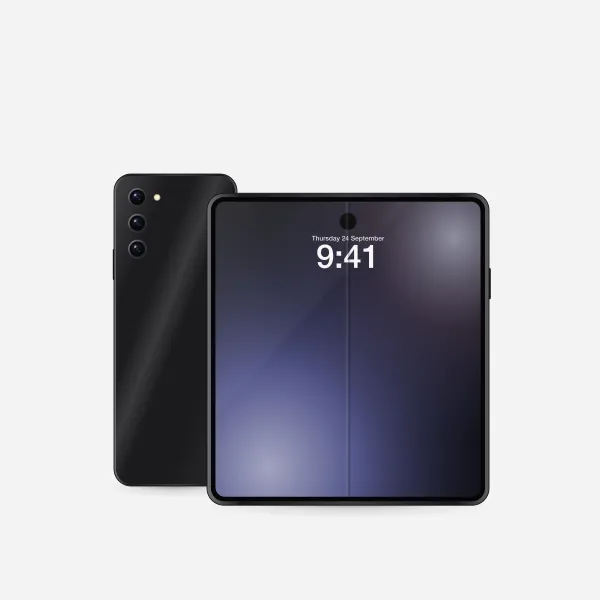 Galaxy Z Fold8 in Jetblack, front view