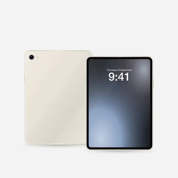 Google Pixel Tablet in Porcelain, front view