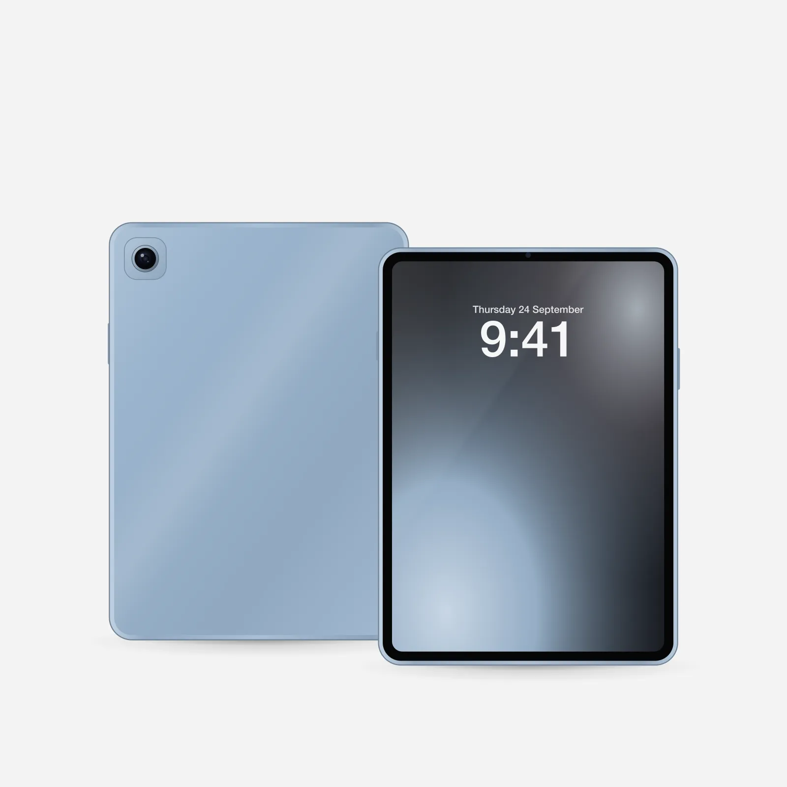iPad 11″ (A16) Wi-Fi + Cellular in Blue, front view