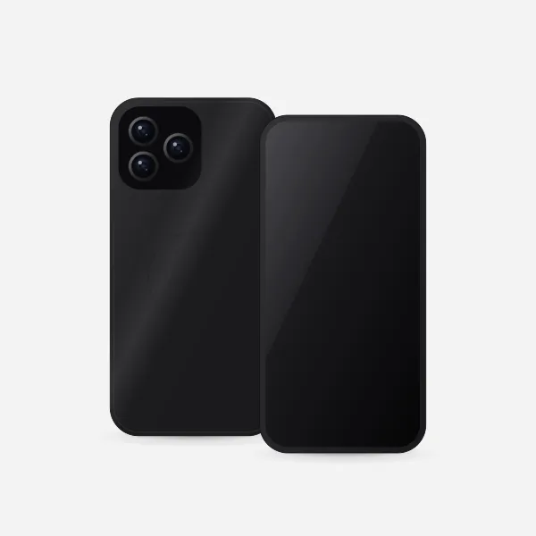 iPhone 17 Pro Max Silicone Case with MagSafe in Black, product view