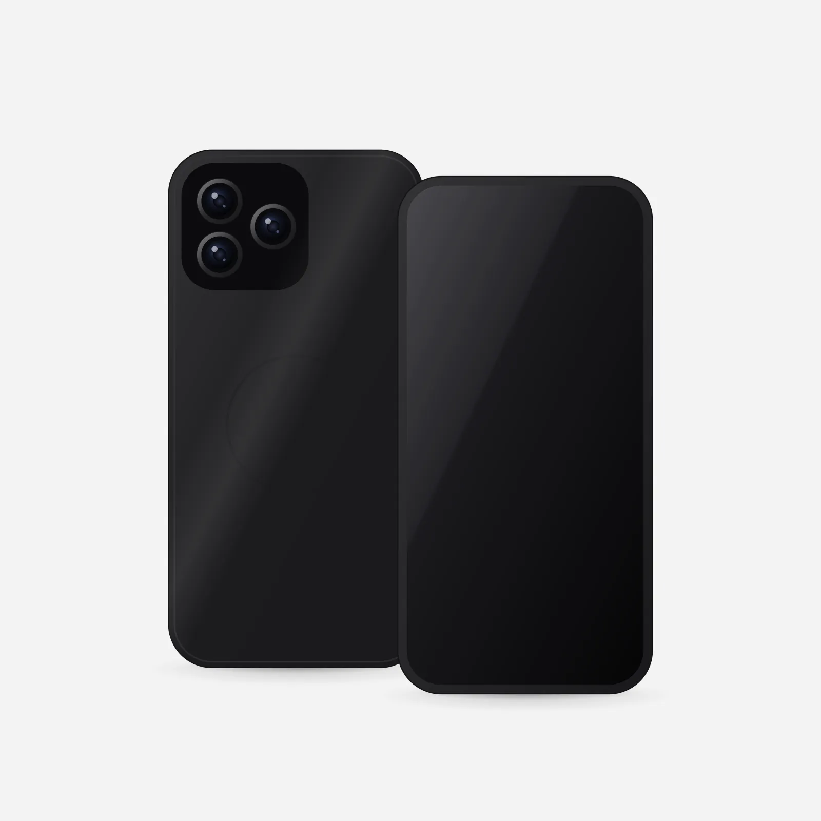 iPhone 18 Pro Max Silicone Case with MagSafe in Black, product view
