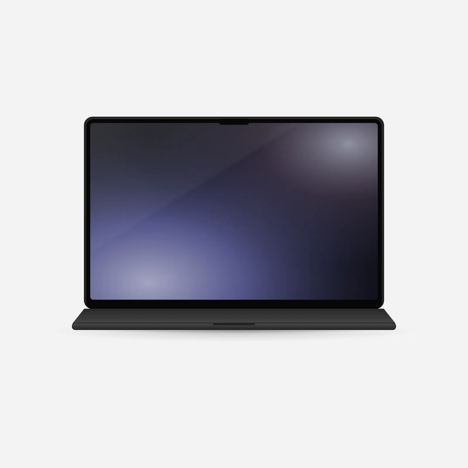 MacBook Pro 14″ (M5 Pro) in Space Black, front view