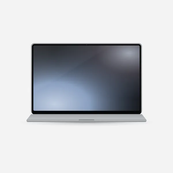 Zenbook A14 in Iceland Gray, front view